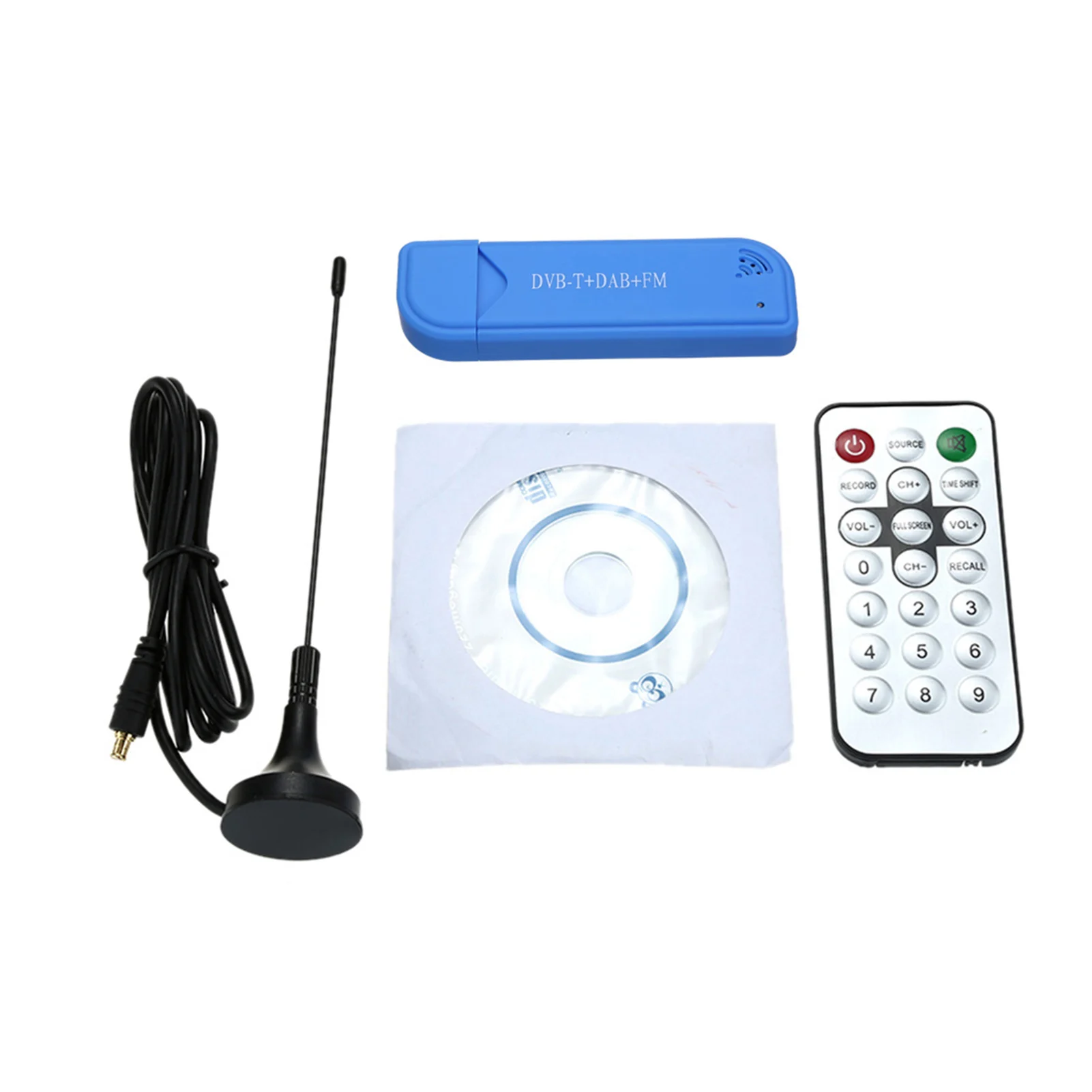 Mini Portable Digital USB 2.0 TV Stick DVB-T + DAB + FM RTL2832U + FC0012 Chip Support SDR Tuner Receiver