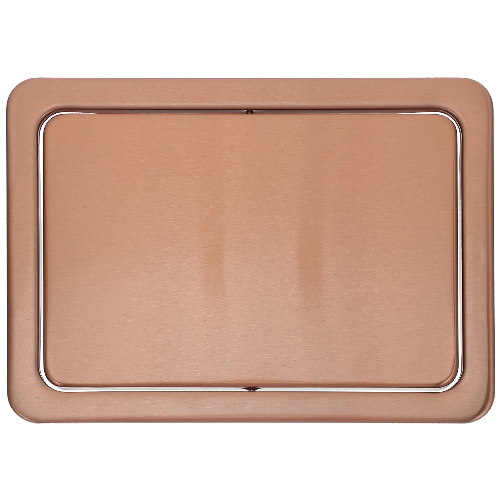 

Recessed Stainless Steel Trash Can Lid Swing Flap Flush Mounted Kitchen Bathroom Waste Bin Cover Space Saving