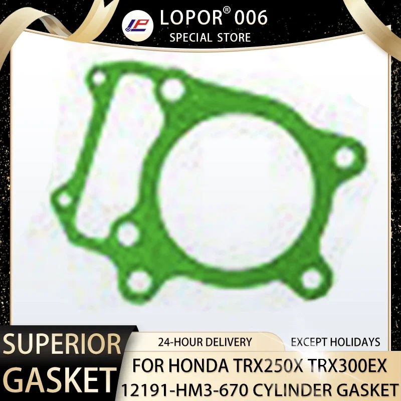 

Motorcycle Engine Cylinder Base Seal Gasket For Honda TRX250X 87-92 TRX300EX 93-09 TRX 250 X 300 EX 12191-HM3-670