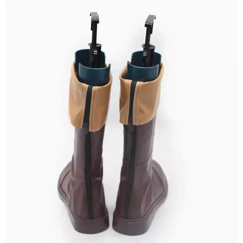 Cartoon Delicious in Dungeon Laios Touden Cosplay Halloween Zauberer Rollenspiel Schuhe Braune Stiefel Mann Anime Comic Ausstellung
