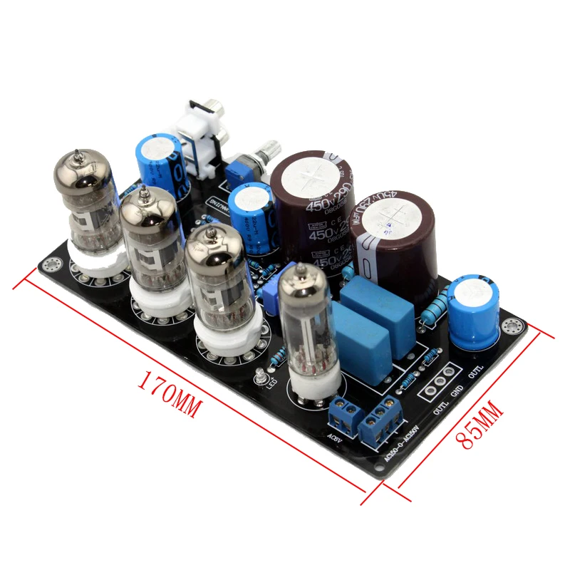 Hifi Audio Stereo Vacuum Electronic Tube Preamplifier Board For Diy Home Sound Speakers AMP Base On Maratz 7 Preamp Circuit