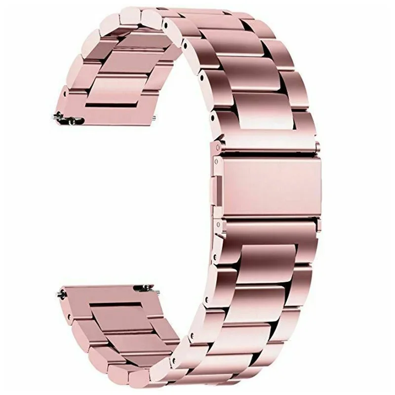 Stalen horlogeband 18 mm 20 mm 22 mm horlogeband Fitbit-band / roestvrij horloge metalen band Quick Release vervanging voor Samsung Fossi