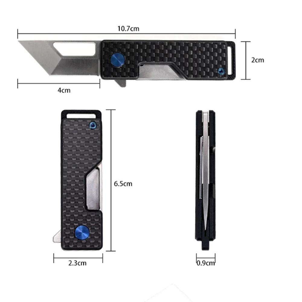 NEW D2 Blade G10 Handle Folding Knife Carbon Fiber High Hardness Outdoor Camping EDC Unboxing Knife