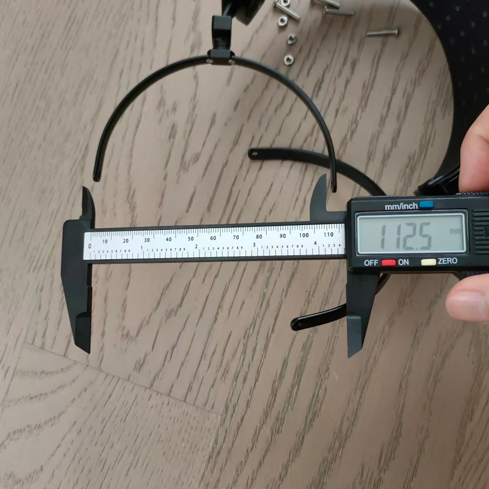 ELFINEAR DIY-Kopfhörer-Kopfband, 100 mm/110 mm/120 mm, Kopfband aus Aluminiumlegierung und echtem Leder für Over-Ear-Kopfhörer – Detail 7