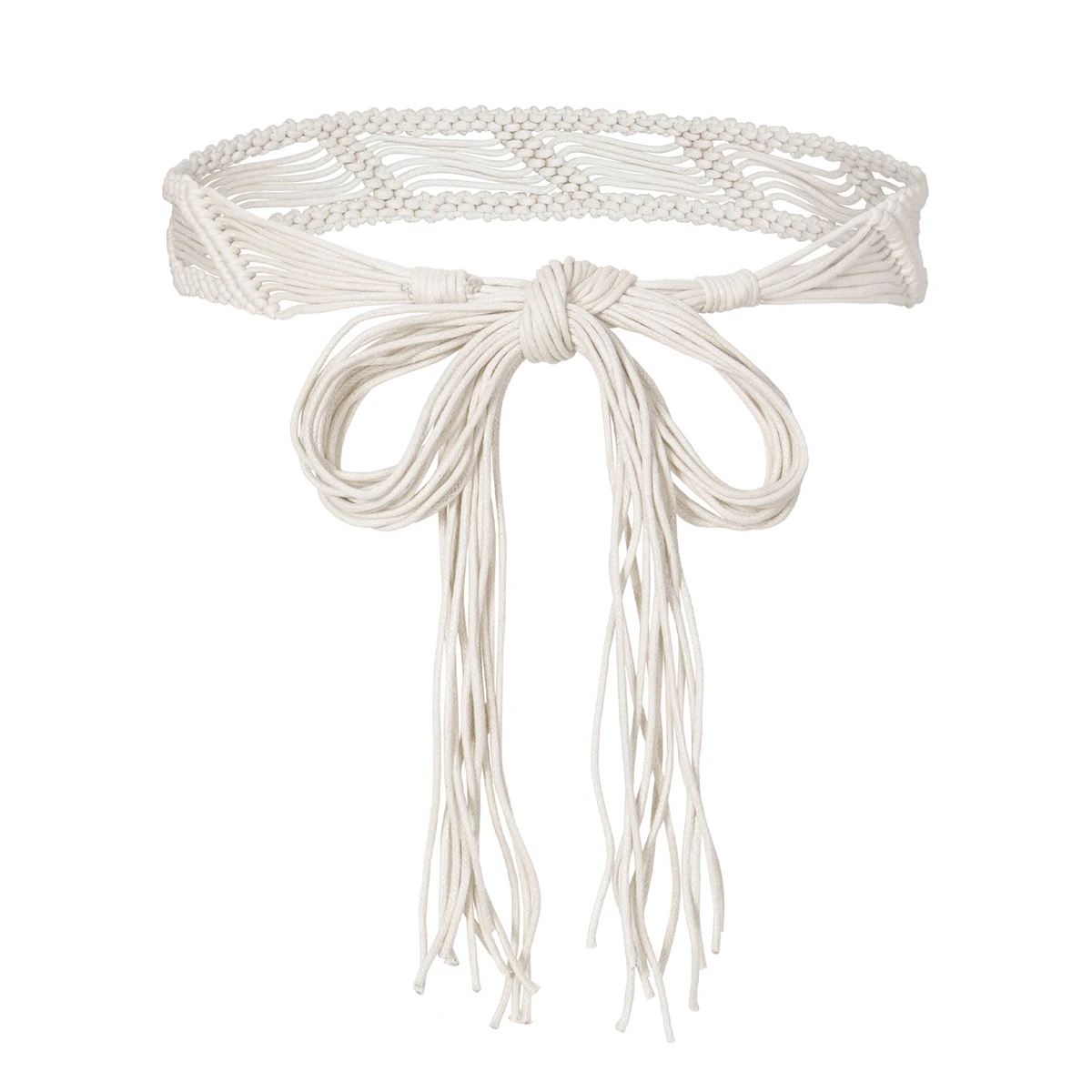 SISHION 2025 Black Women Woven Waist Belt Crochet Summer Beach Handwoven Rope Braided Skinny Dress Belt Fashion Bohemian BZ0001