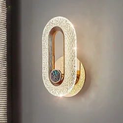 Lámpara de pared LED de lujo moderna, sala de estar de fondo para iluminación creativa, decoración del hogar para sala de estar, dormitorio, accesorio de luz de cabecera