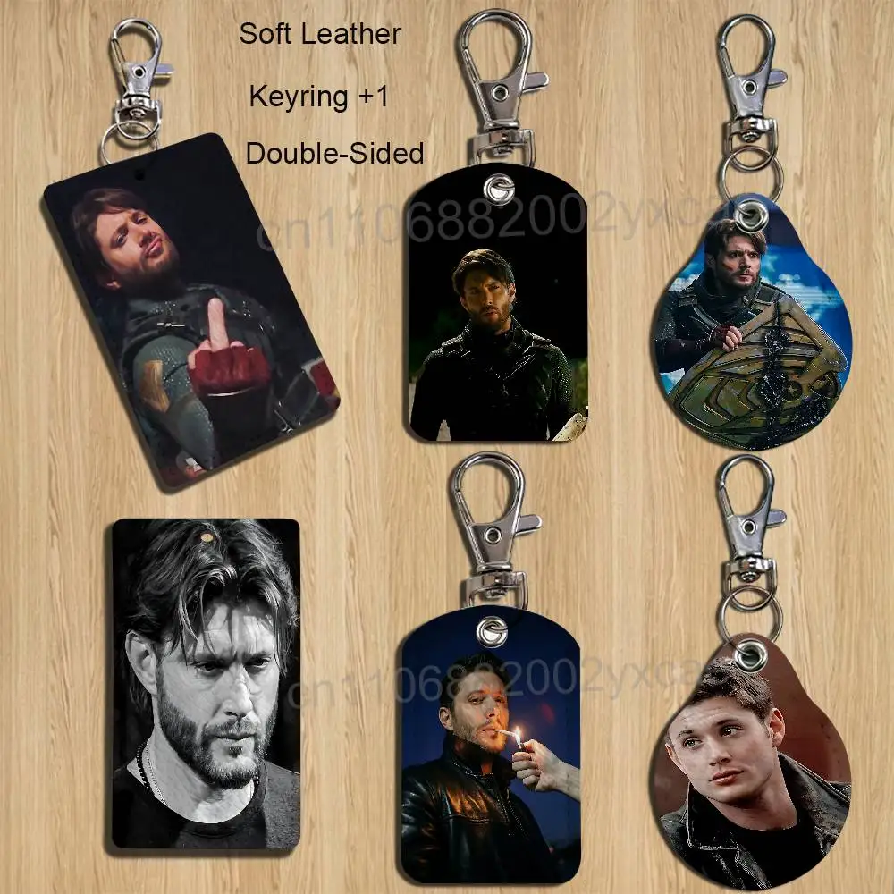 Jensen Ackles Solider boy Dean Winchester Holder For Bank Business Work Card Holder Student Card Case Bus Card Keychain