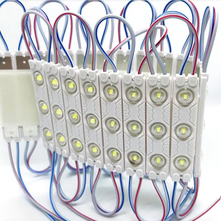 12V waterproof 2835 3LEDs 1.5W Injection molding LED Module high lumen super bright led modules lighting