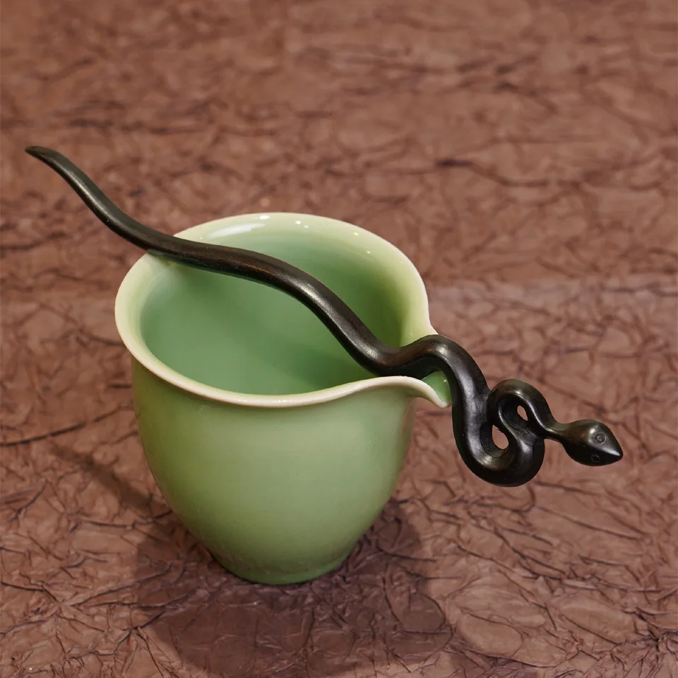 

Wood Snake Stick Black Vintage Chinese Hairpin For Women Hanfu Cheongsam Decorative Fork Japanese Hair Chopsticks Wooden