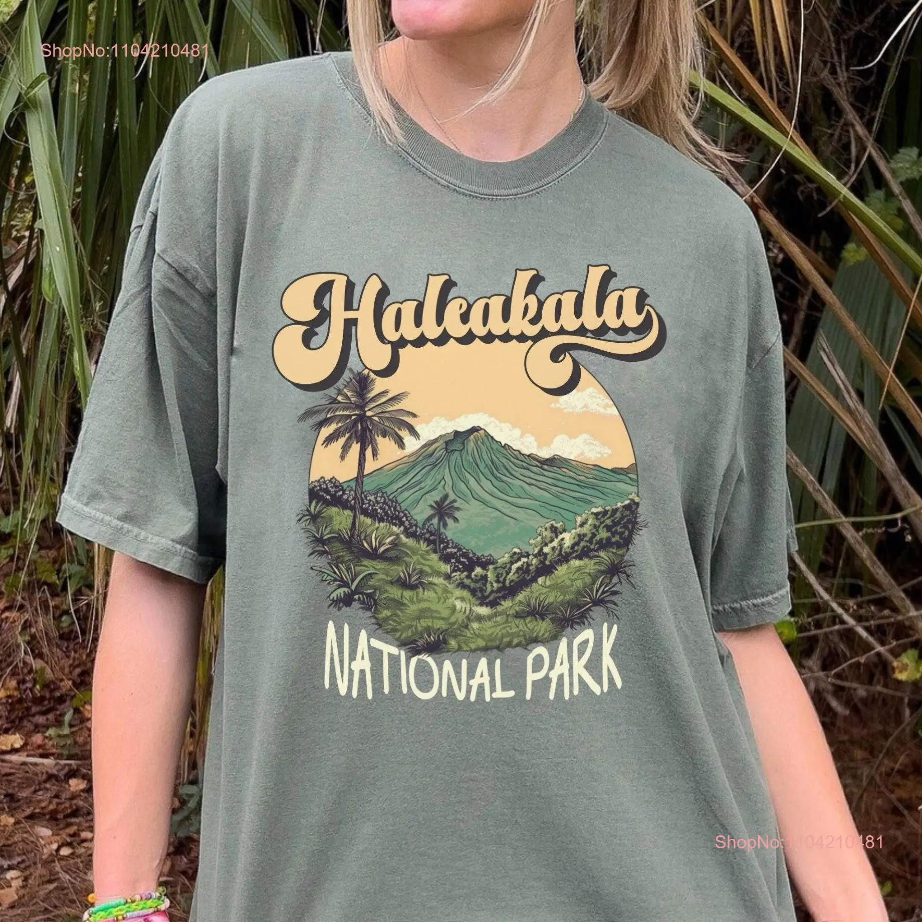 Haleakala T Shirt Comfort Colors National Park Trip Vintage Hawaii Granola Girl Hawaiian long or short sleeves