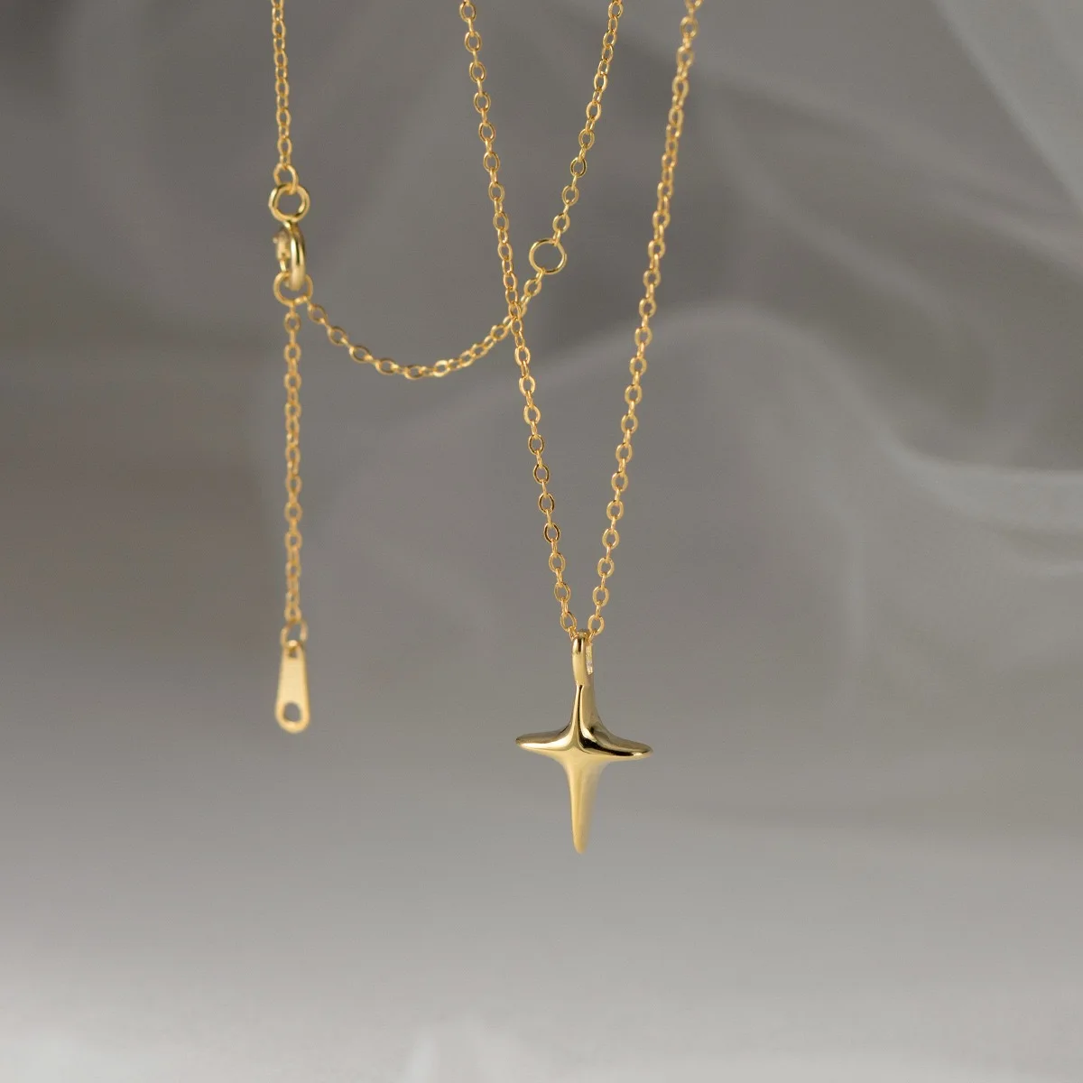 S925 Sterling Silver Necklaces For Women Simple Chain Fashion Minimalist Pendant Gold Star Necklaces Birthday Gift