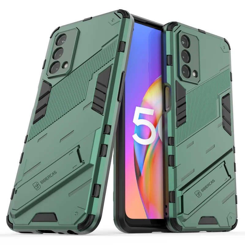 Armor Phone Case For OPPO Realme 7 Reno 5 A93 A53 A32 Narzo 20 F17 4 Lite C15 C12 V15 Pro Plus 5G 4G Rugged Bracket Back Cover