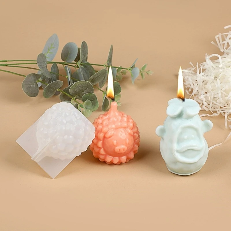 

Creative Pig Shaped Homes Decoration Silicone Mold Perfect for Crafting Unique and Scented Plaster