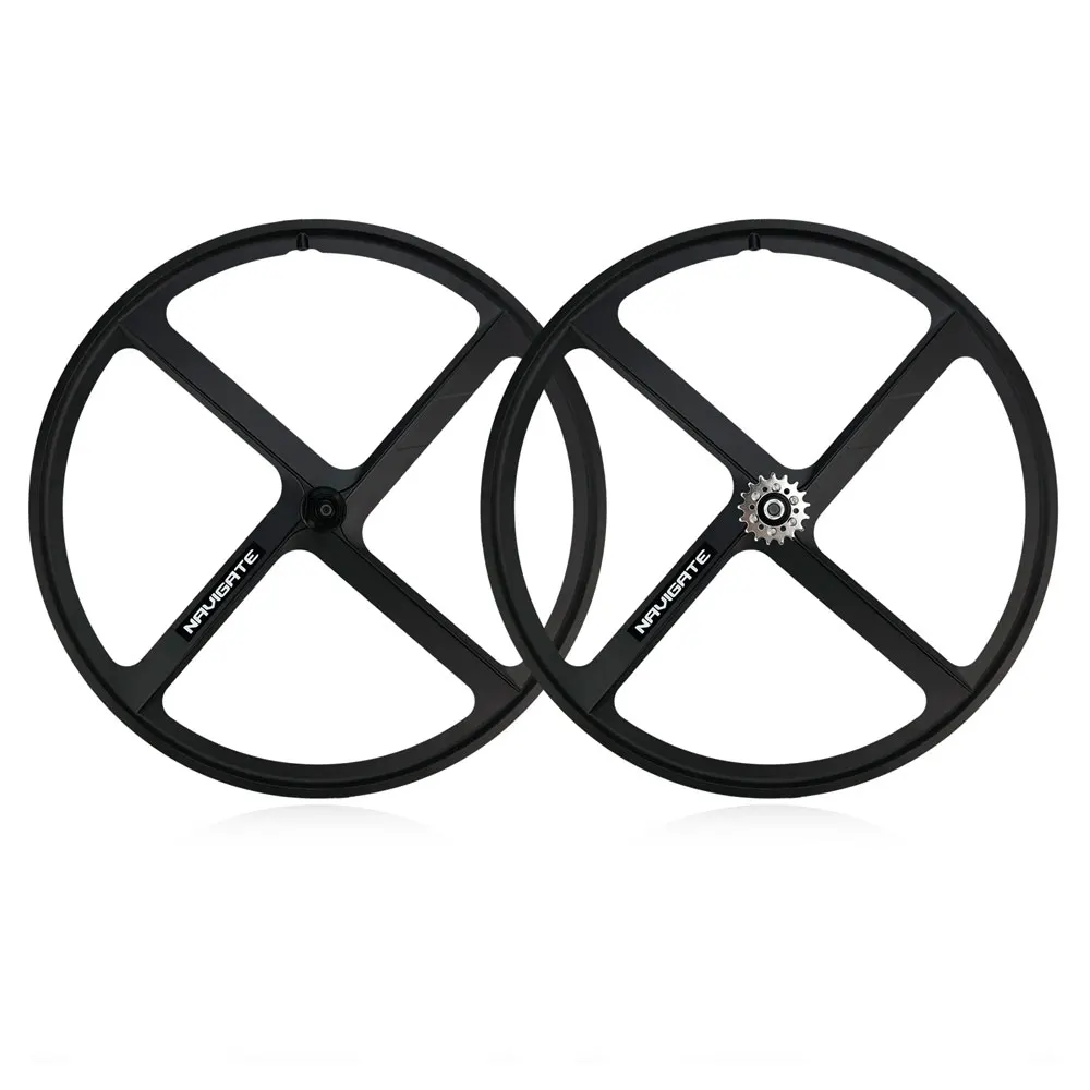 

Высококачественный обод колеса для гусеничного велосипеда 700C, магниевый сплав, 4-спицы, комплекты колес Fixie, велосипедные колеса с фиксированной передачей для односкоростного велосипеда