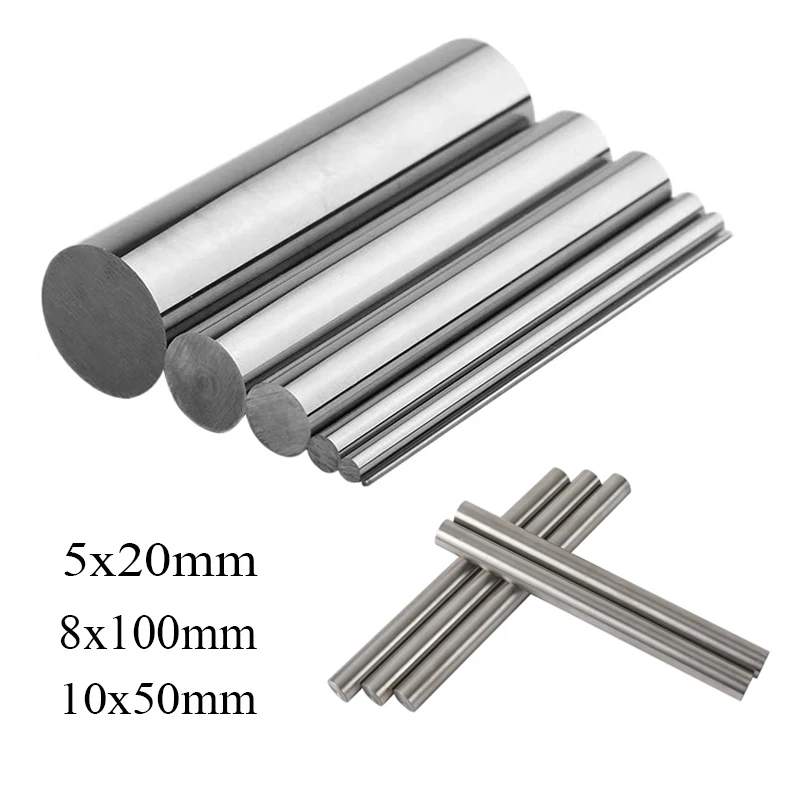 1pcs Diameter 5mm 8mm 10mm Length 20mm 50mm 100mm Pure Tungsten Metal Purity Tungsten Pillar