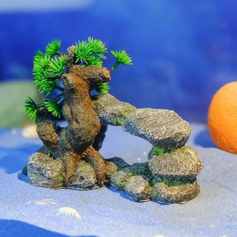 

H05E Terrariums Landscape Rockery Fish Hideouts Cave Fishtanks Underwater Decoration
