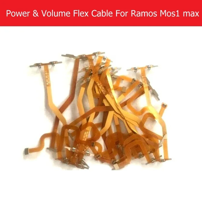 Genuine  on Power Flex cable For Ramos mos1 max side key flex cable For Ramos R3 Volume up/down flex cable Replacement