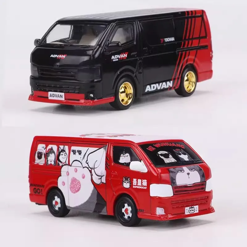 MASSDI Model 1:64 Hiace Van Alloy Car Model