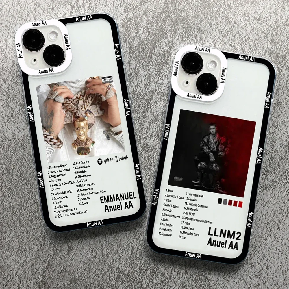 Anuel AA Real Hasta La Muerte Phone Case for iPhone 15 14 13 12 11 Pro Max Mini 7 8 Plus X Xs Max XR Cover Rapper Fundas Coque