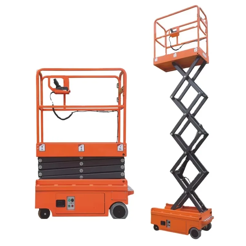 Lifter Portable Work Platform 300kg Elevated Work Platforms 6m 8m 10M 12M 14M Electric Self Propelled Scissor Lift for Sale