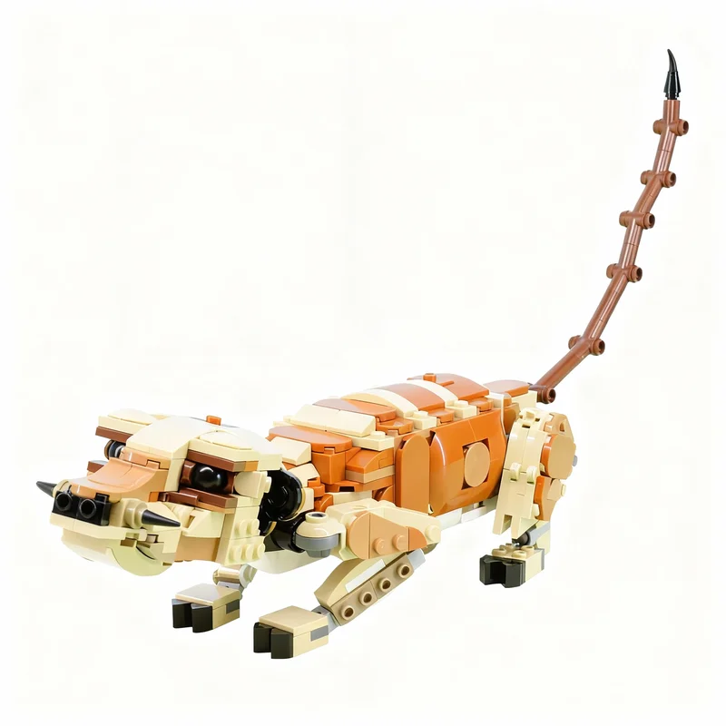 510-teiliger MOC Erdmännchen Creator 3-in-1 Modellbausatz Konstruktionsspielzeug Weihnachtsgeschenke DIY Kreative Idee Bildungsgeschenk Geburtstagsgeschenk