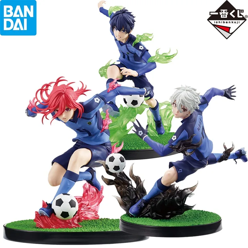 In Stock BANDAI Ichiban Kuji Blue Lock Proof of Existence Isagi Yoichi Chigiri Hyoma Seishiro Nagi Anime Figure Action Model Toy