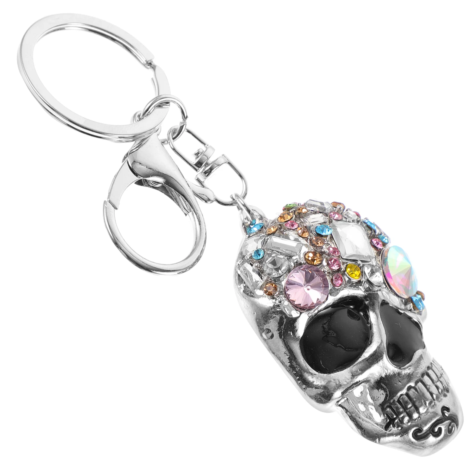 Phone Purse Hanging Keychain Halloween Keyring Decor Mini Skull Shopping Father