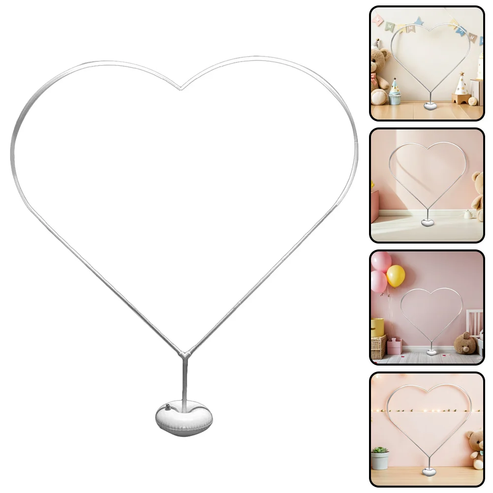 

1set 1Set Heart Shaped Stand Frame Kit Base Water Bag For Wedding Birthday Party Balloon Garland Support Arch Column Stand Pvc
