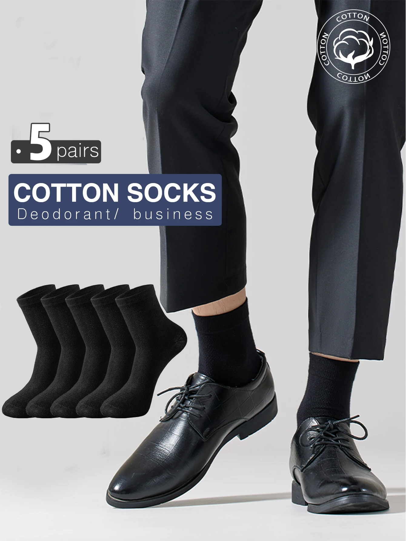 5Pairs Black Busine…