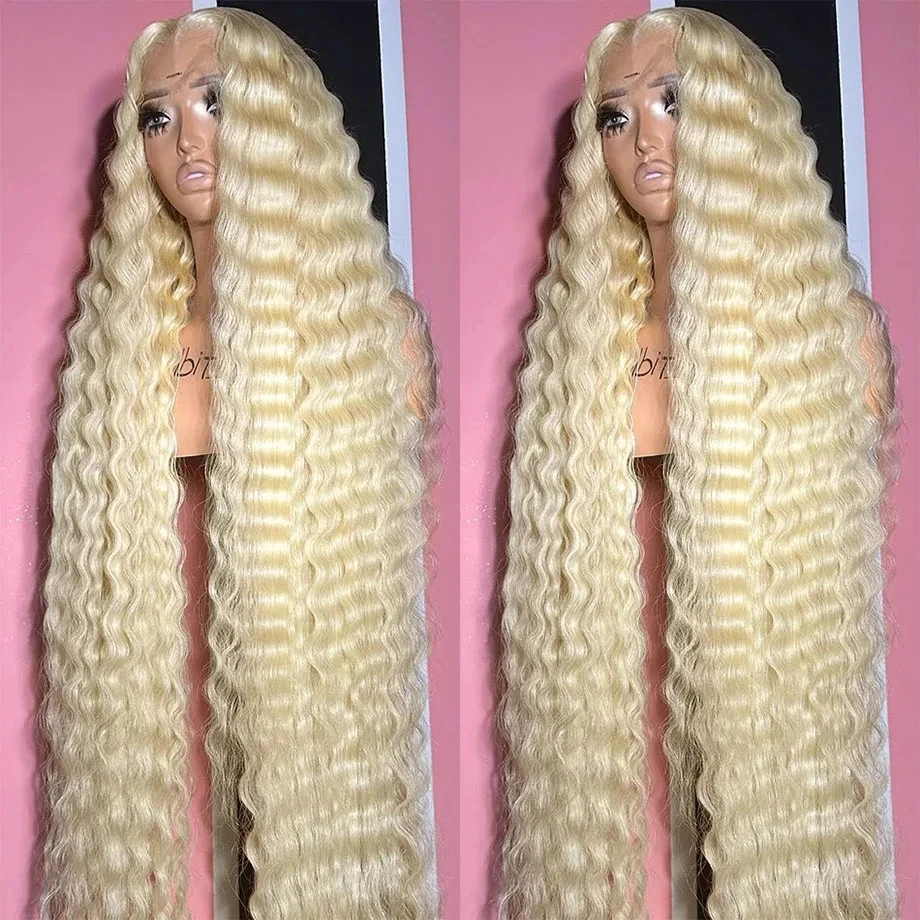 13x6 Hd Lace Frontal Wig 613 Blonde 13x4 Lace Human Hair Wig Deep Wave Brazilian Curly Wigs For Woman Choice