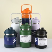 Stainless Steel Insulated Water Bottle Large Capacity 1.5/2/2.5L Sport Thermal Cup Double Layer Fall-resistant Vacuum Flask