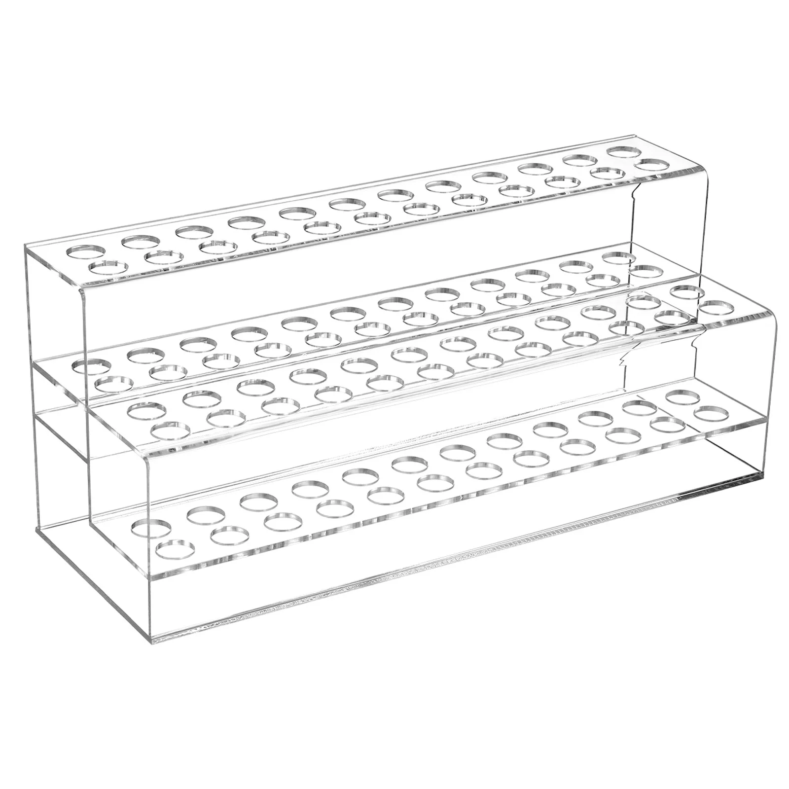 Opvouwbare pennenhouderstandaard Bureau-organizer met meerdere gaten voor potloden Schilderpennen Borstels Opbergrek Plastic bureaubladoplossing