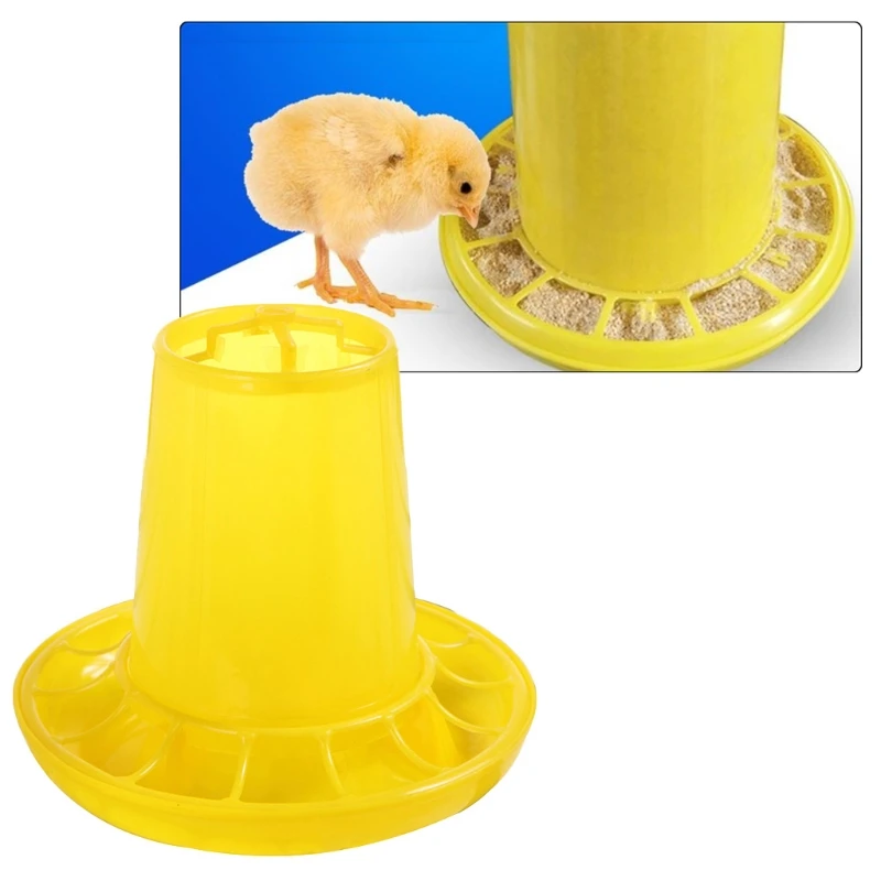 Chick Feeder Plastic Chicken Feeder 1Kg/2.2Pound Capacity Food Dispenser for Birds Small Poultry Feeding Equipment