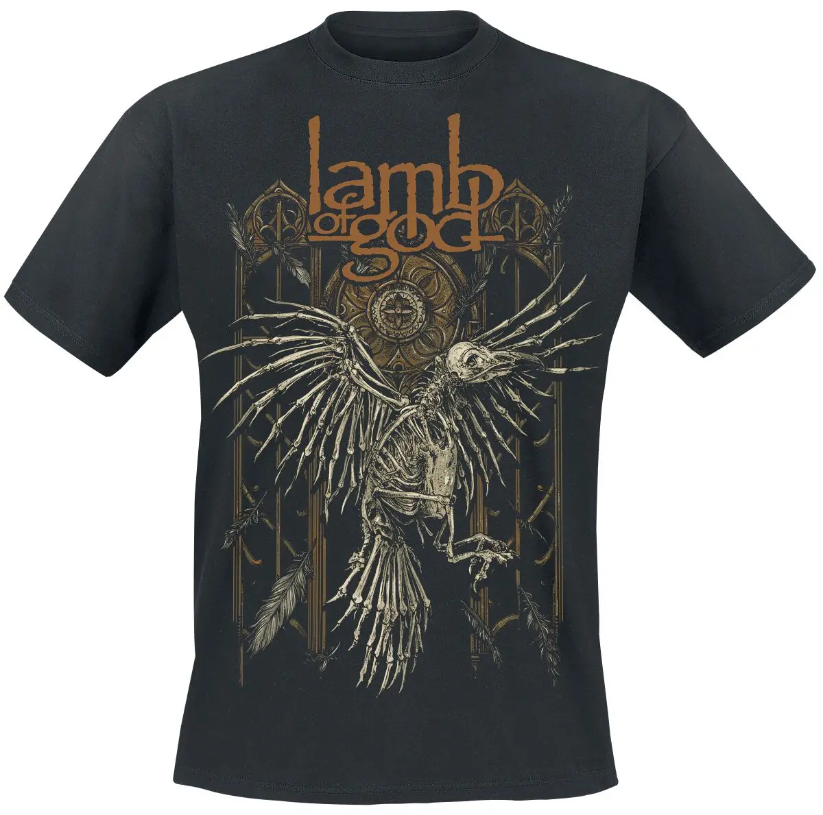 Crow Lamb of God T-Shirt für Männer und Frauen, Metal-Rock-Band-Grafik-T-Shirt aus Baumwolle, Sommer-Streetwear-Oberteil – Detail 2