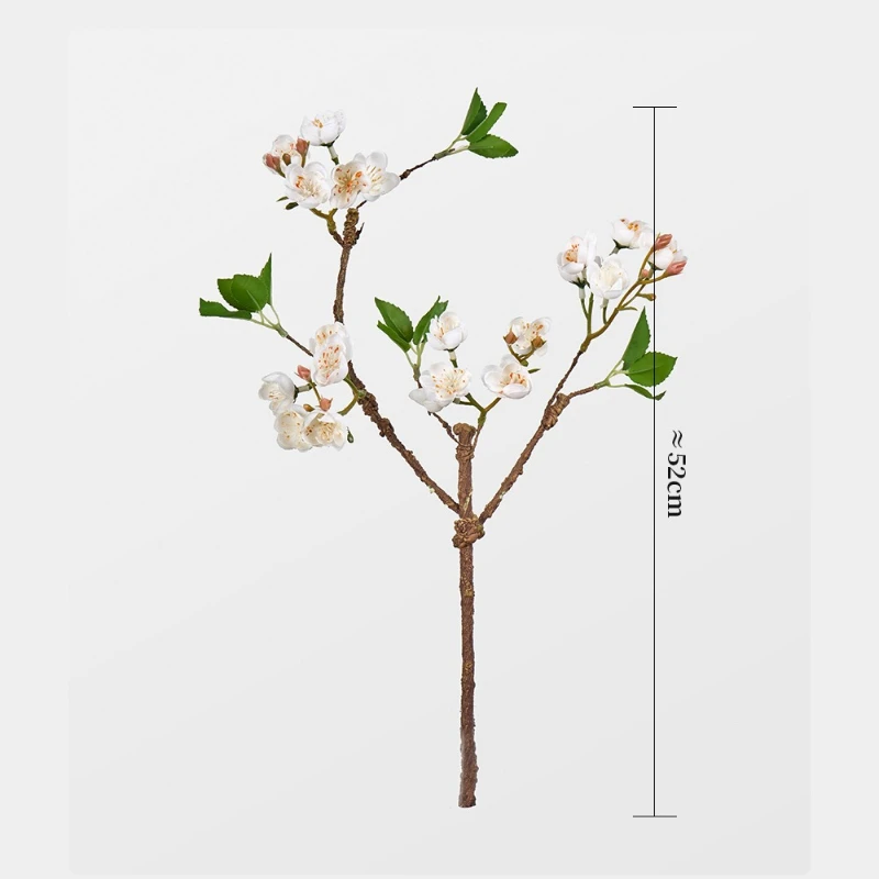 2/5 Stück Künstliche Blumen aus Seiden-Schaumstoff, Pflaumenblüten, Kunstblumen, Simulierte Winterblütenzweige, Dekoration für Einkaufszentren – Detail 1