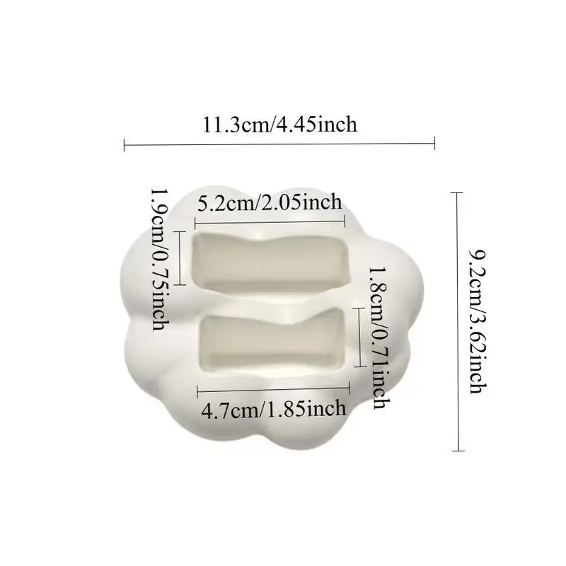 3D Cloud Shaped Remote Control Holder Durable Desktop Storage Organizer for TV Controllers Home Entryway