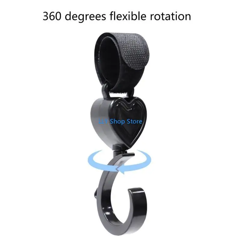 

T8UD Pram Hooks 360Degree Baby Pushchair Hooks Bike Hooks Shopping Bag Holder
