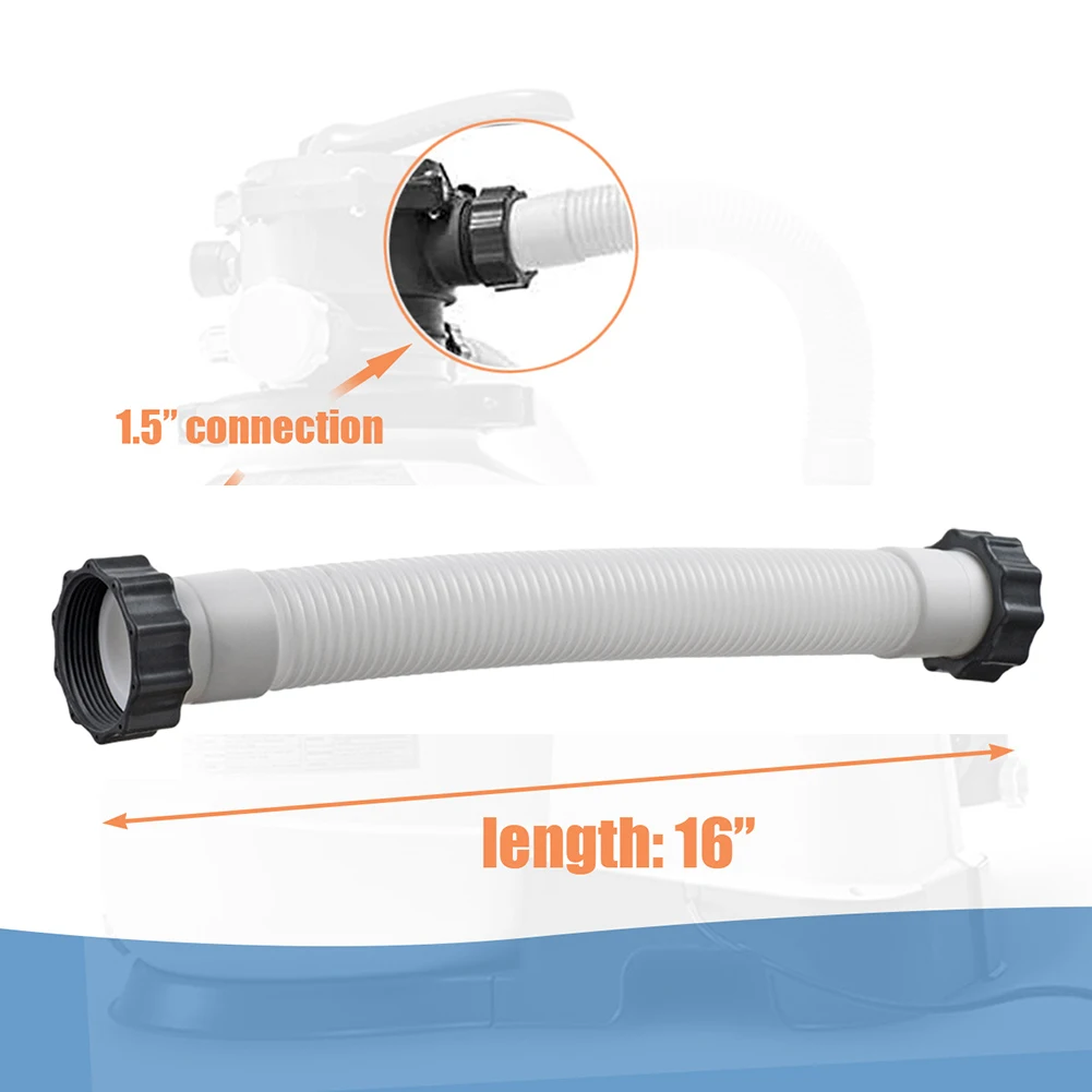 Replacement Pool Sand Filter Pump Hose 11535 For Intex 16 Inch Filters 1.5