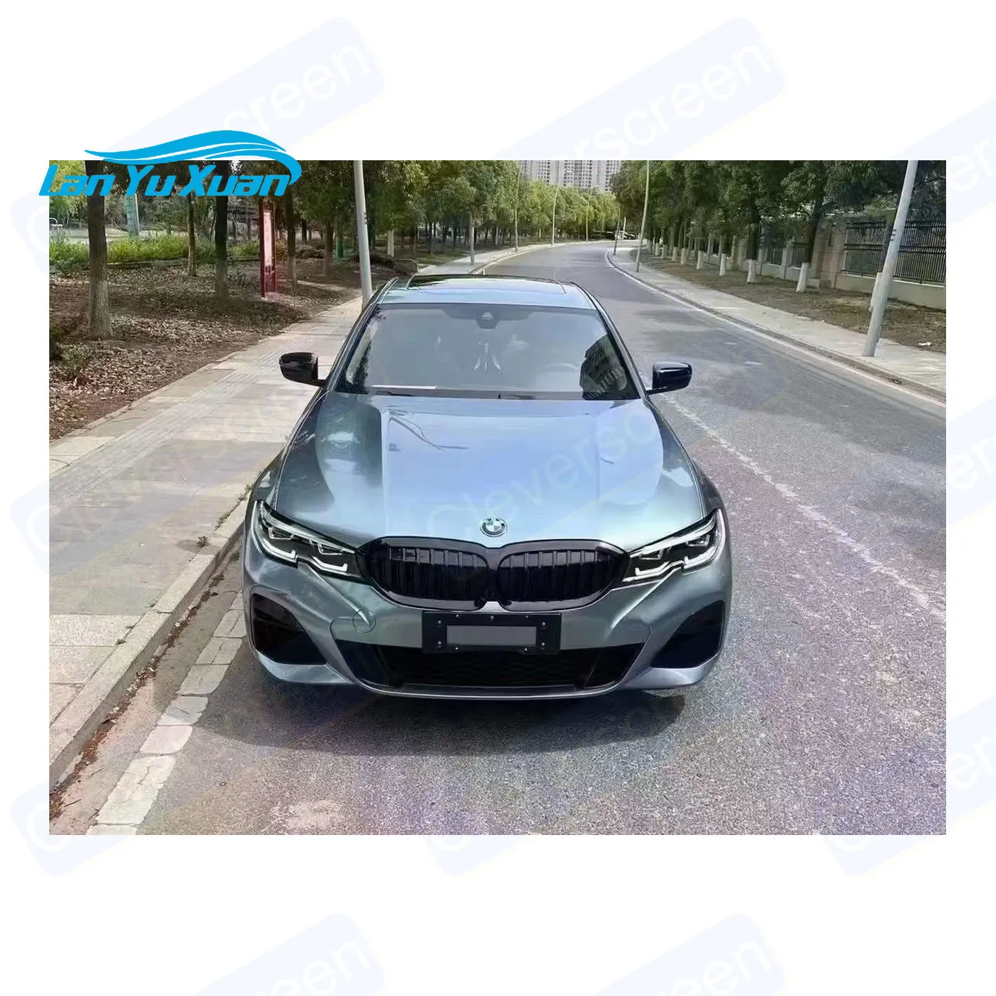 Byron Bay Blue Car waterproofing PVC membrane color changing film body sticker paper PET backing protecting original paint