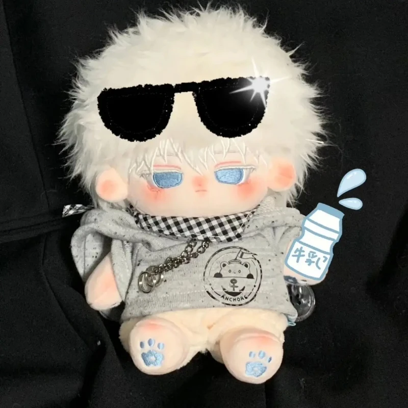 

Anime Game Jujutsu Kaisen Gojo Satoru 20cm Nude Body Plush Doll Toys Soft Stuffed Plushie a5931