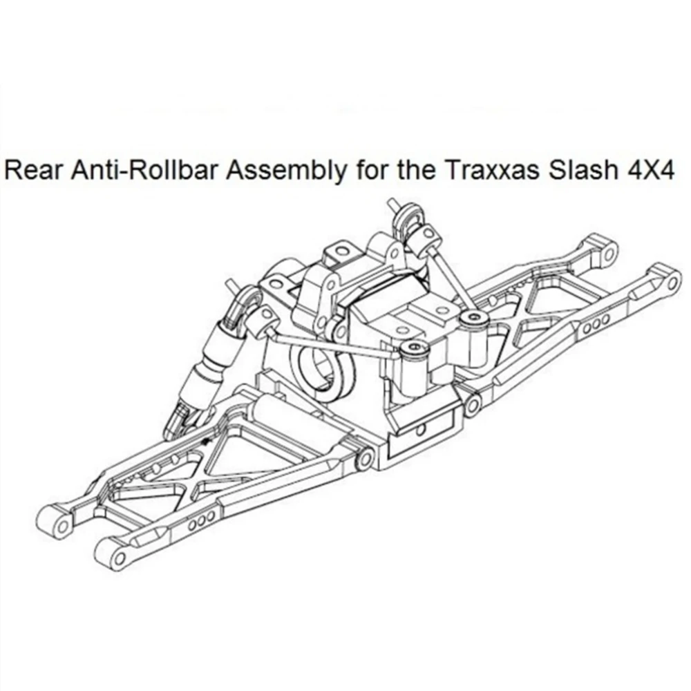 Voorste En Achterste Sway Bar Kit Slf311 Voor Traxxas 4X4 Schuine Stampede Rustler Rally Rc Auto Upgrade Onderdelen