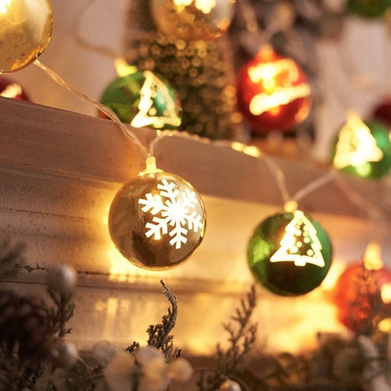 1Set LED String Light Outdoor For Christmas String Lights For Holiday Lighting Decor Hanging Decor B