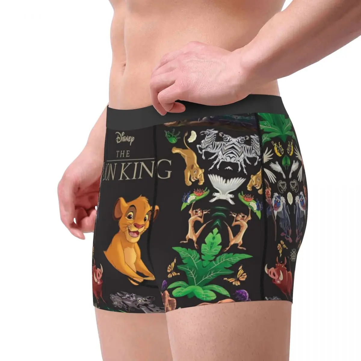 Ropa interior personalizada del Rey León Simba Cub estampado masculino Hakuna Matata calzoncillos Boxer de dibujos animados pantalones cortos bragas calzoncillos suaves