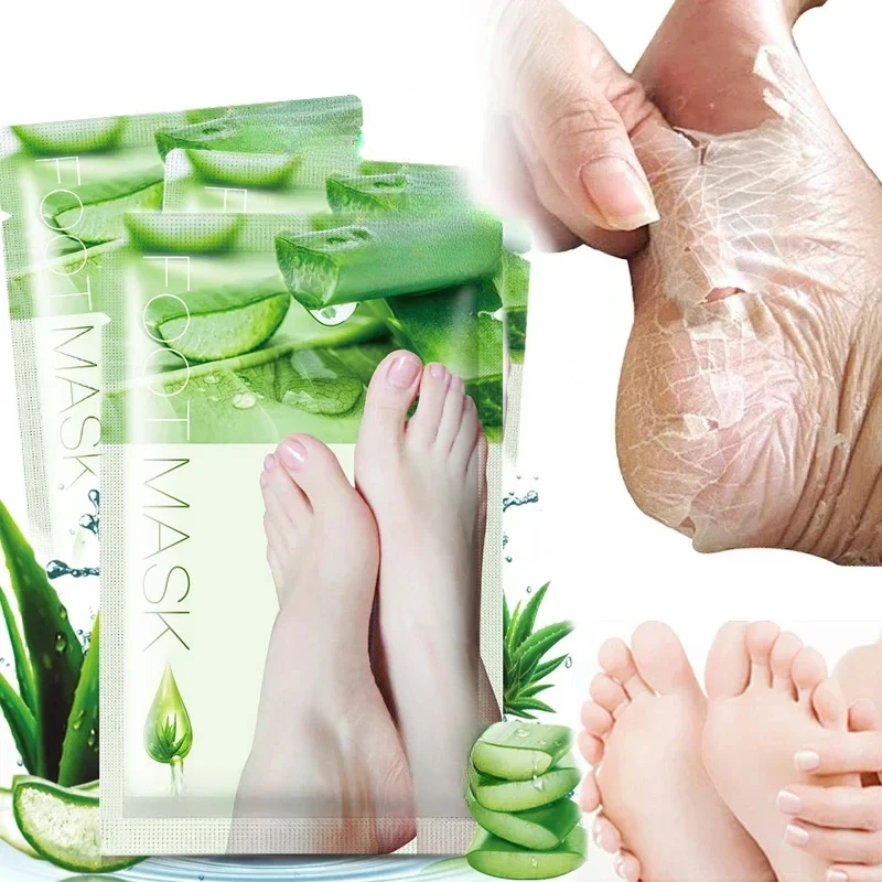 Mascarilla para pies, calcetines exfoliantes, eliminador de callos y piel muerta, Spa, cuidado de la piel, calcetines exfoliantes, cuidado del baño de pies, herramientas profesionales de pedicura