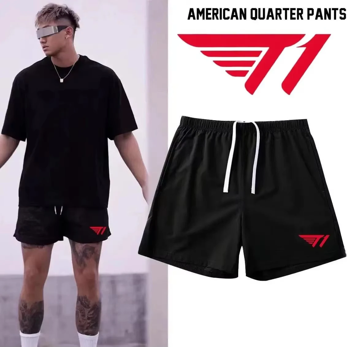 

25 Summer American Basketball Men's Shorts Training Loose Fitness Casual Fast Drying Pure Cotton Breathable Sports Running Pants
