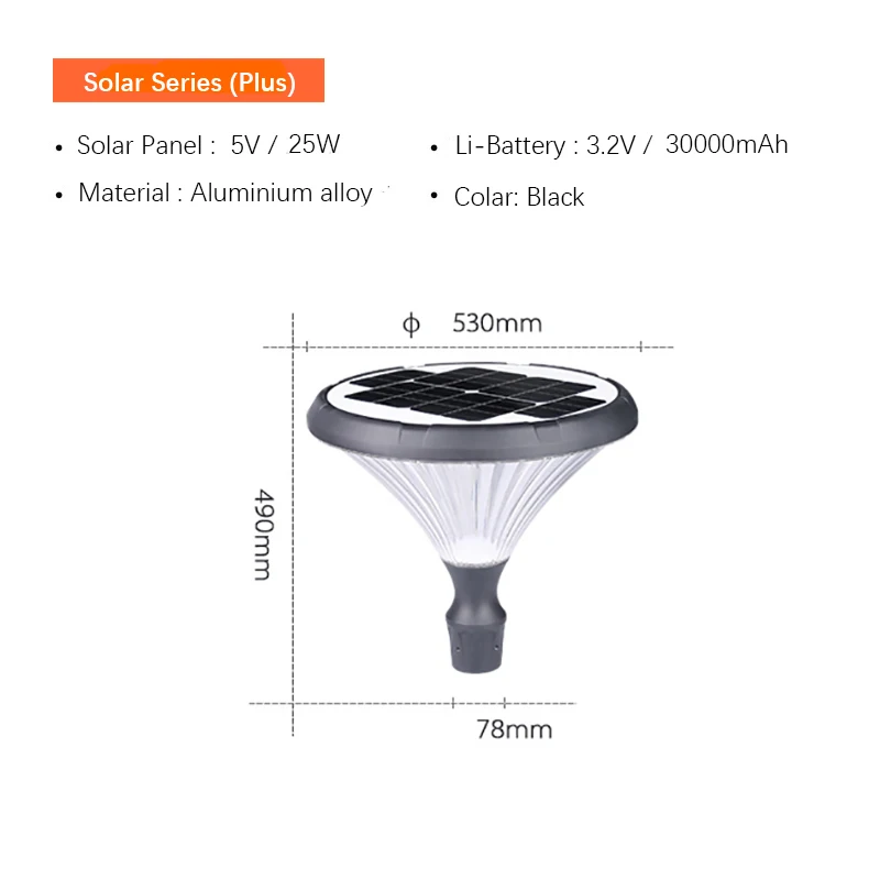 Wholesale Solar LED Street Light IP65 All-in-One Solar Garden Courtyard Villa Community Lighting 80w