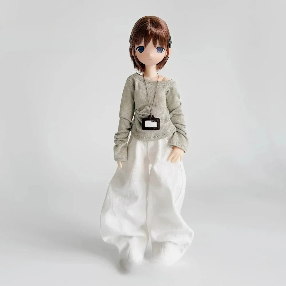 Maßanfertigung Damen Strick-T-Shirt Karierte Hose Puppenkleidung Modell Passend für Azone Ob22 Blyth Actionfigur Zubehör – Detail 11