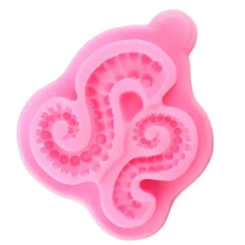 Sea Octopus Tentacles Silicone Mold Cupcake Fondant Molds Cake Decorating Tools Candy Polymer Clay Chocolate Gumpaste Moulds