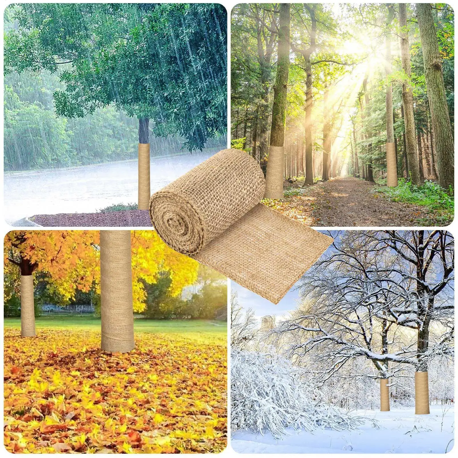 

Burlap Wrap For Trees Antifreeze Frost Cloth Winter Garden Plants Tree Trunk Protector For Shrubs Plants Garden Yard Pathway