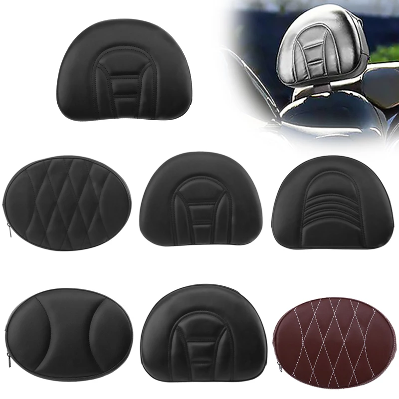 

Motorcycle Black Front Driver Seat Backrest Pad Accessories For Harley Models Equipped with Rider Backrest '09-later